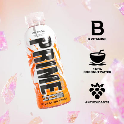 [Pack of 12] Prime Hydration Orange Ice – Electrolyte Sports Drink - Chompy