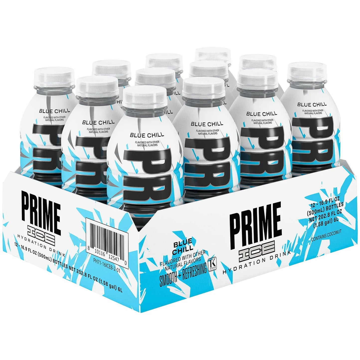[Pack of 12] Prime Hydration Blue Chill Ice Pop – Electrolyte Sports Drink - Chompy