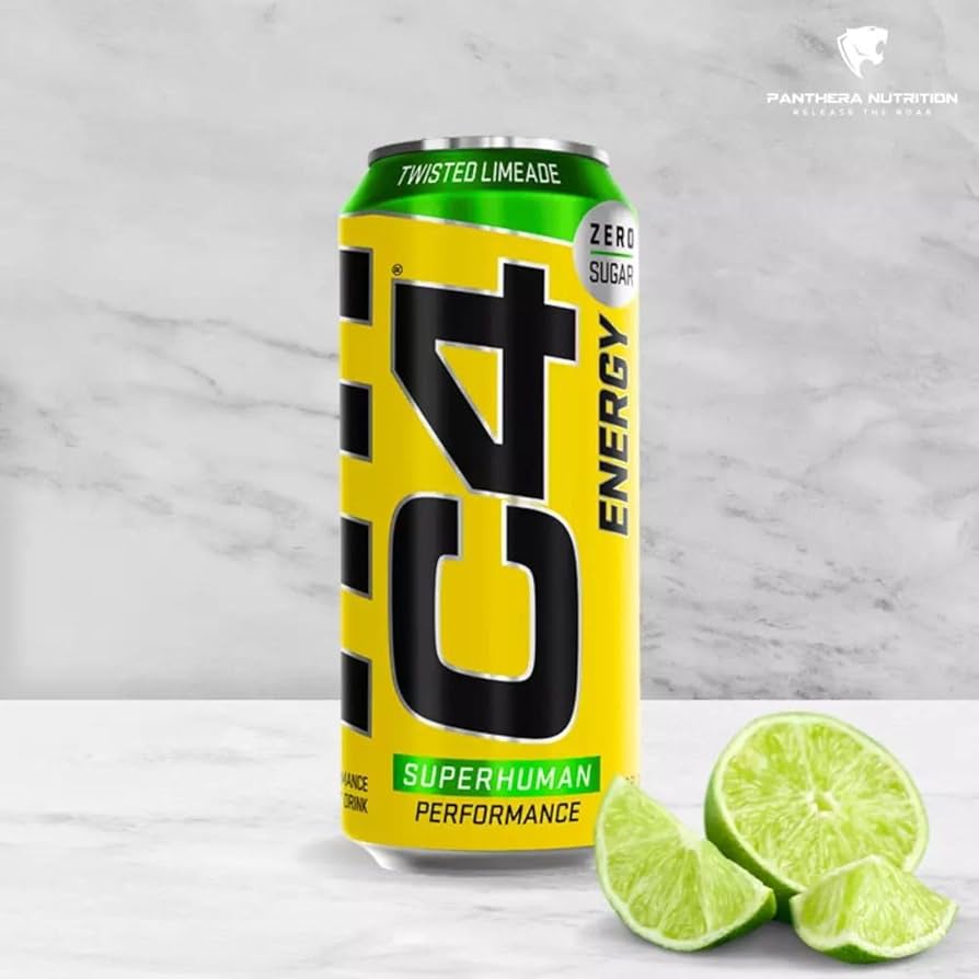C4 Performance Energy Twisted Limeade 500ml (Zero Sugar) | Pack of 12 - Chompy