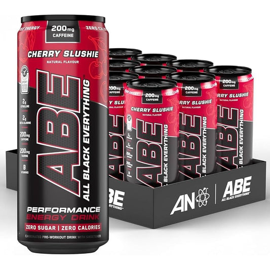 ABE Performance Energy Drink – Cherry Slushie | 330ml | Pack of 12 - Chompy