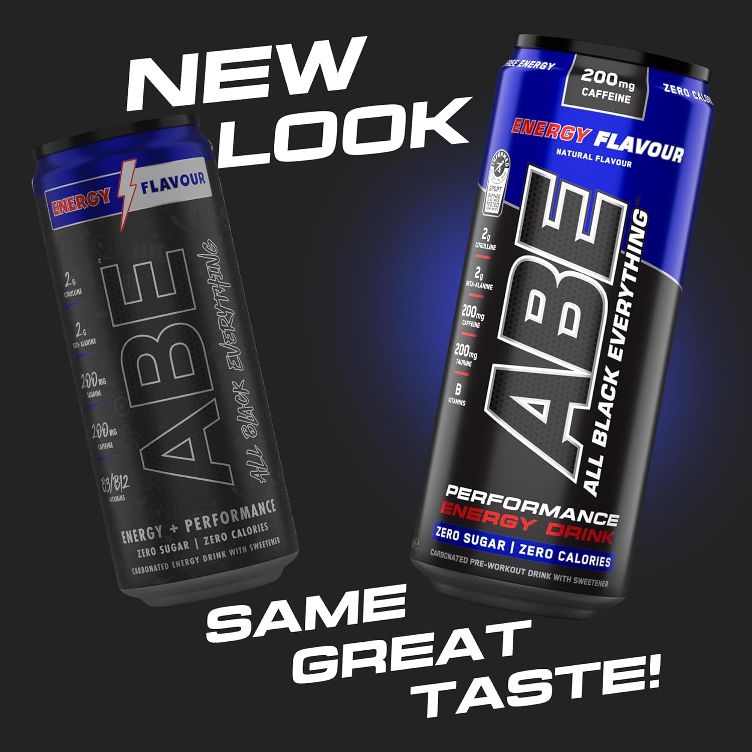 ABE Performance Energy Drink Energy Flavour 330ml | Pack of 12 - Chompy