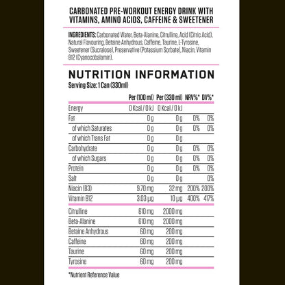 ABE Performance Energy Drink Fruit Candy 330ml | Pack of 12 - Chompy