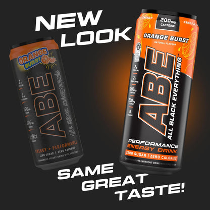 ABE Performance Energy Drink Orange Burst 330ml | Pack of 12 - Chompy