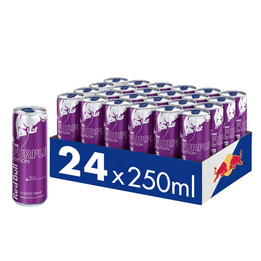 Red Bull Purple Edition Açaí Berry 24x250ml | Energy Drink UK Version - Chompy