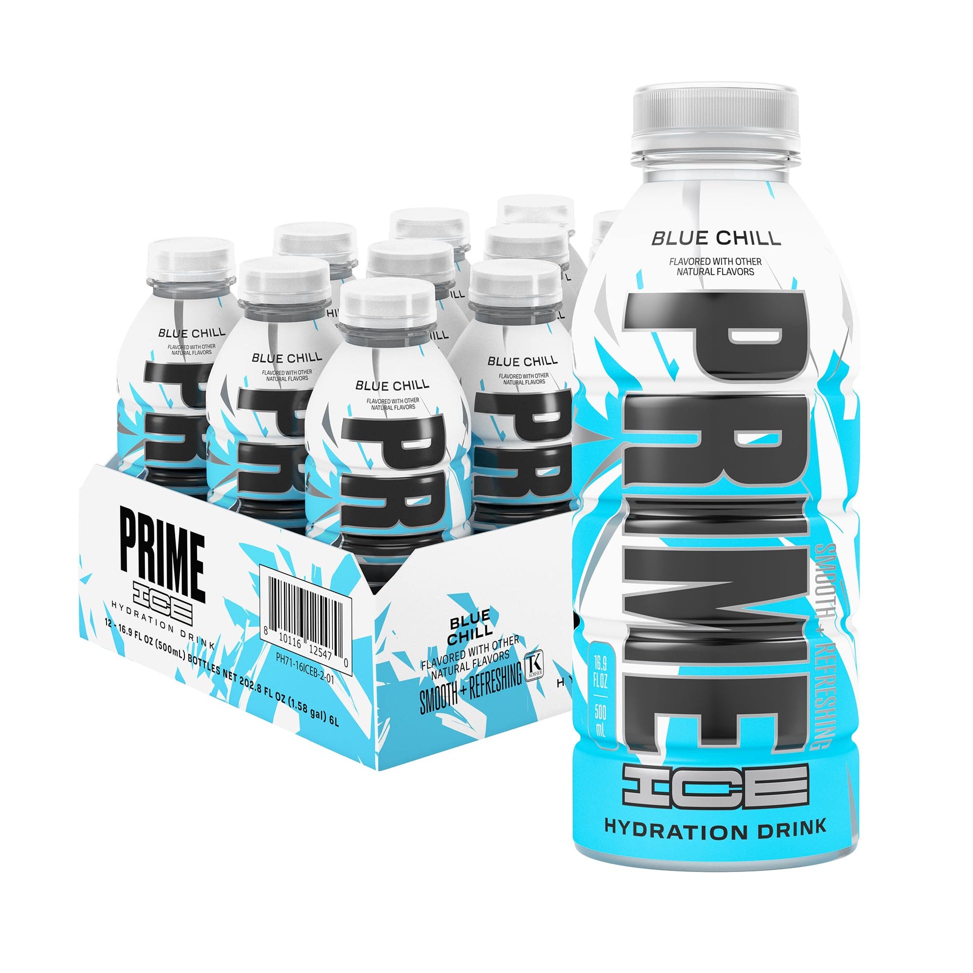 [Pack of 12] Prime Hydration Blue Chill Ice Pop – Electrolyte Sports Drink - Chompy
