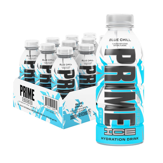 [Pack of 12] Prime Hydration Blue Chill Ice Pop – Electrolyte Sports Drink - Chompy