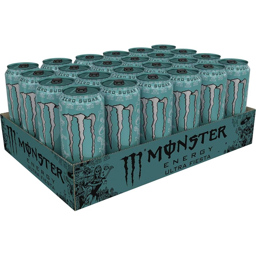 Monster Energy Ultra Fiesta Mango 24x500ml | Zero Sugar Energy Drink - Chompy