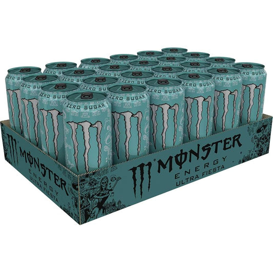 Monster Energy Ultra Fiesta Mango 24x500ml | Zero Sugar Energy Drink - Chompy