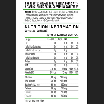 ABE Performance Energy Drink Apple Burst 330ml | Pack of 12 - Chompy
