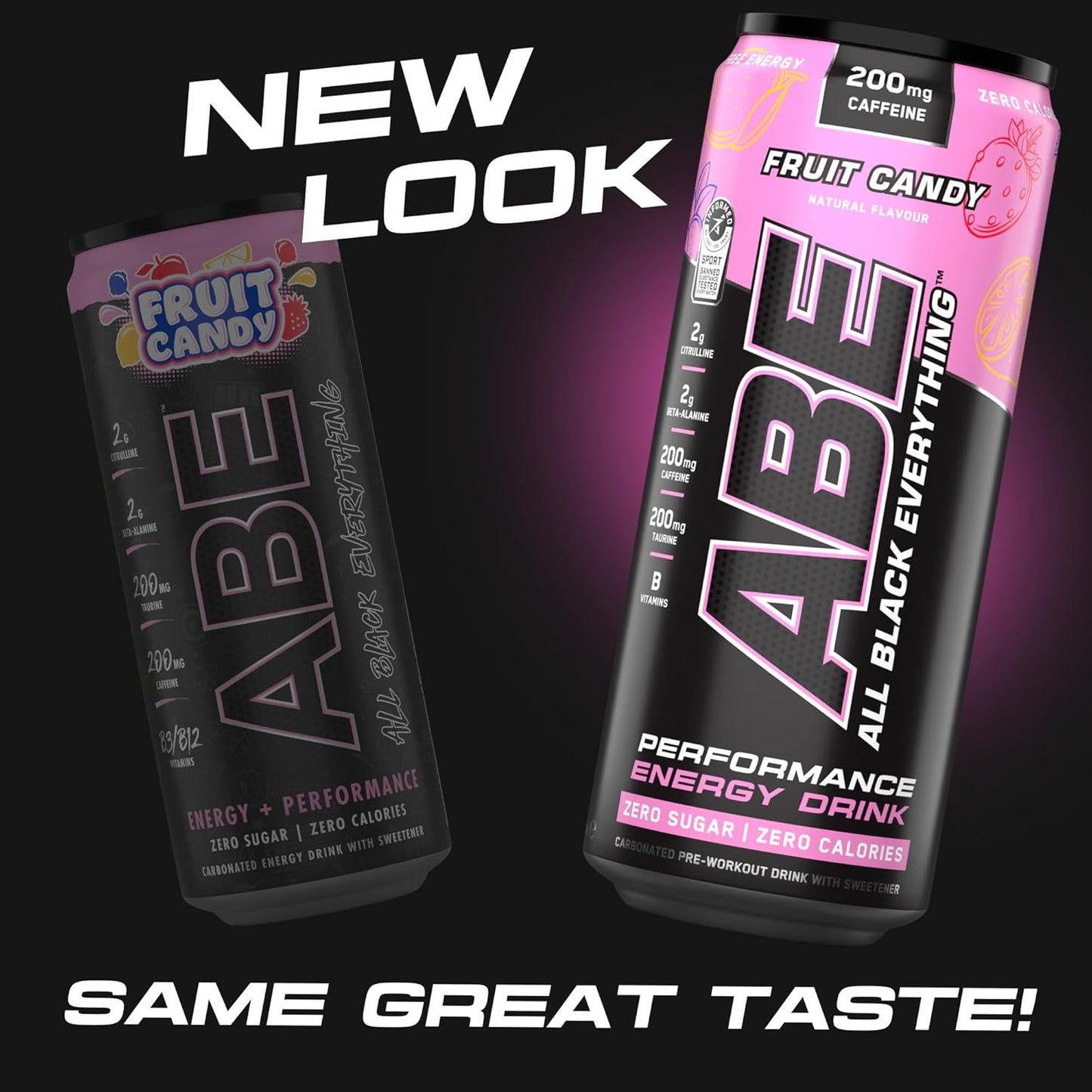 ABE Performance Energy Drink Fruit Candy 330ml | Pack of 12 - Chompy