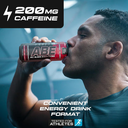 ABE Performance Energy Drink – Cherry Slushie | 330ml | Pack of 12 - Chompy