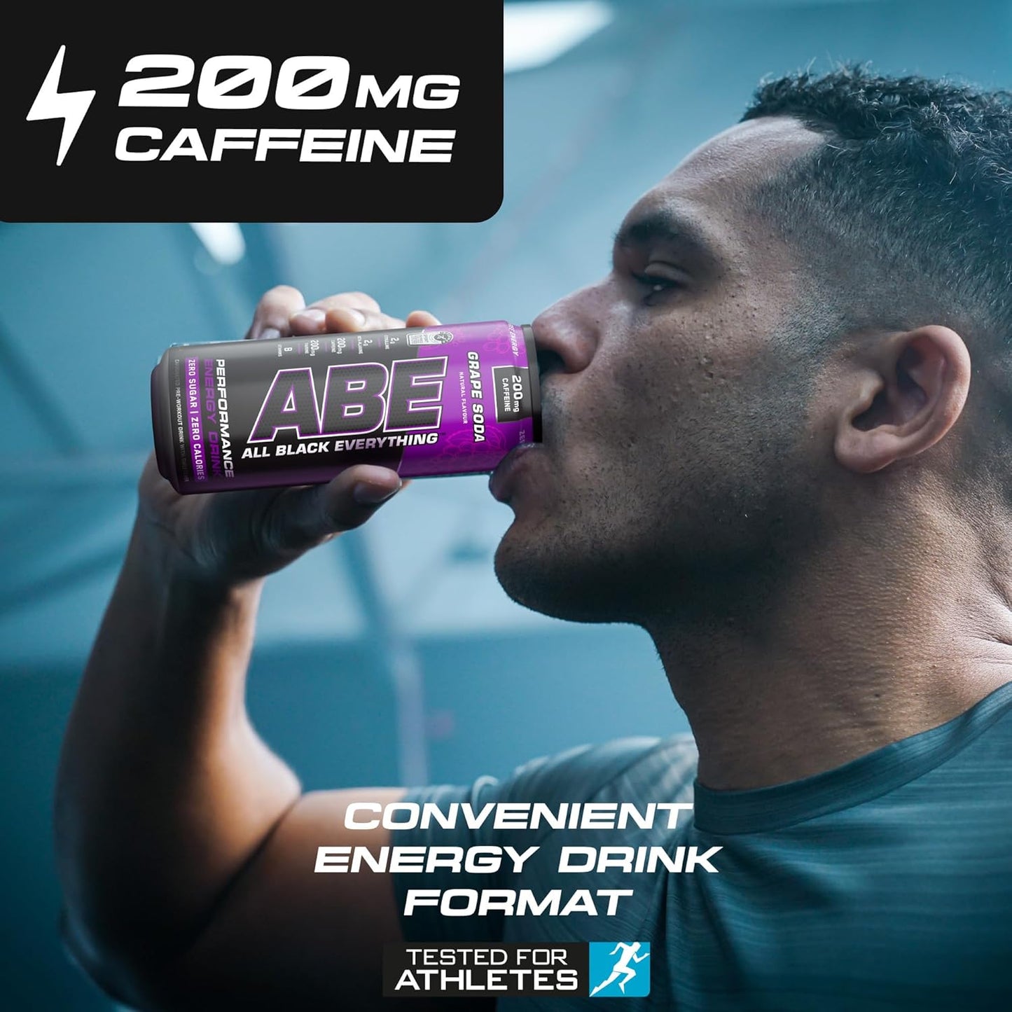 ABE Performance Energy Drink Grape Soda 330ml | Pack of 12 - Chompy