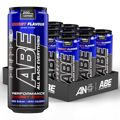 ABE Performance Energy Drink Energy Flavour 330ml | Pack of 12 - Chompy