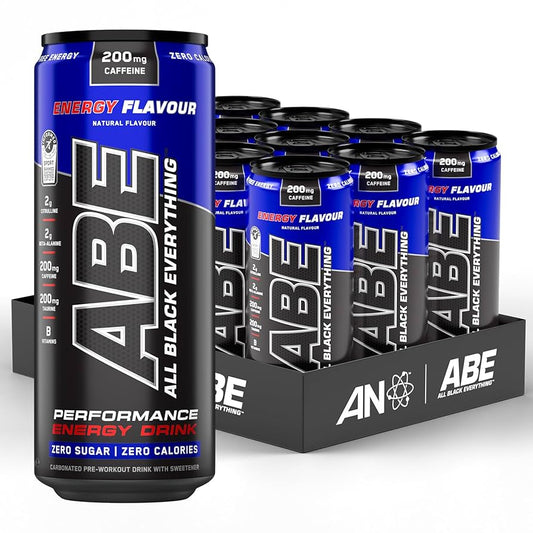 ABE Performance Energy Drink Energy Flavour 330ml | Pack of 12 - Chompy