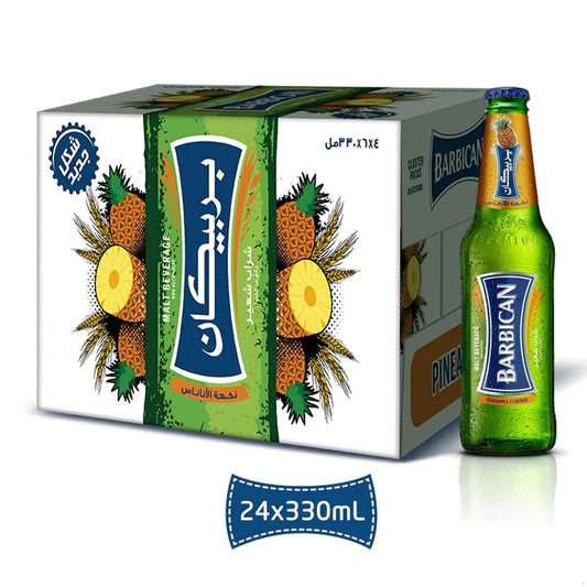 Barbican Pineapple 24x330ml | Non-Alcoholic Malt Drink - Chompy