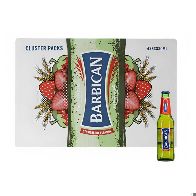 Barbican Strawberry 24x330ml | Non-Alcoholic Malt Drink - Chompy