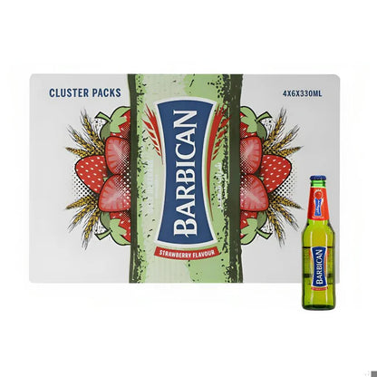 Barbican Strawberry 24x330ml | Non-Alcoholic Malt Drink - Chompy