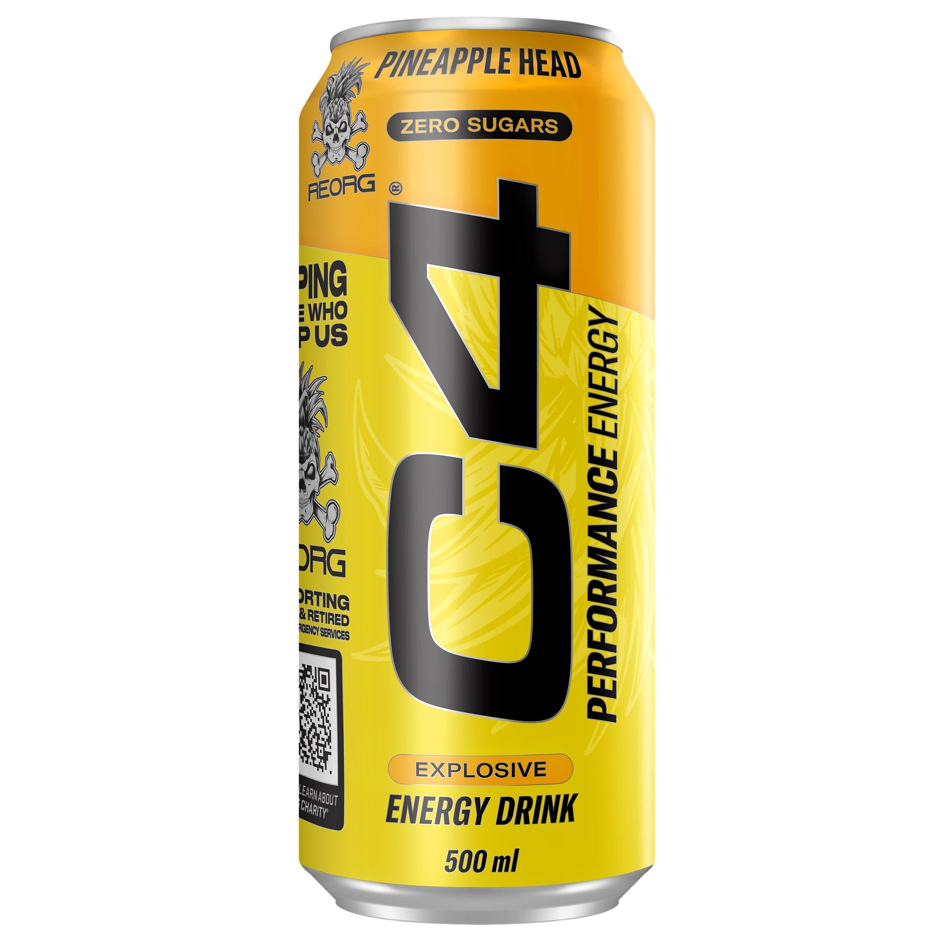 C4 Performance Energy Pineapple Head 500ml | Pack of 12 | Zero Sugar - Chompy