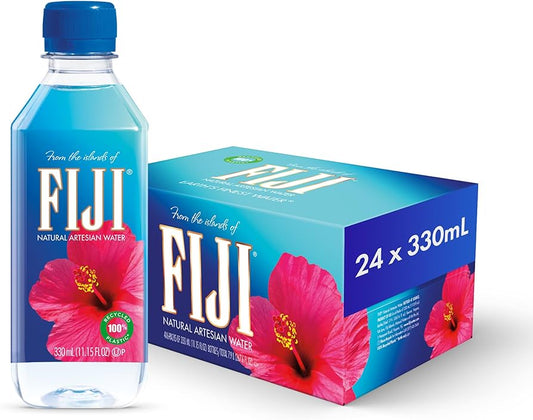 FIJI Natural Artesian Water 330ml | Pack of 24 | Premium Bottled Water - Chompy