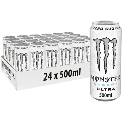 [Pack of 24] Monster Energy Ultra Zero Sugar - 500ML - Chompy