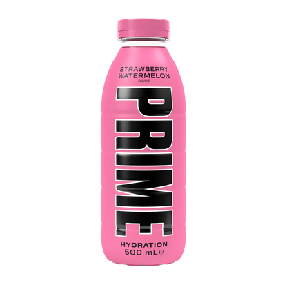 Prime Hydration Strawberry & Watermelon 500ml | Pack of 12 - Chompy