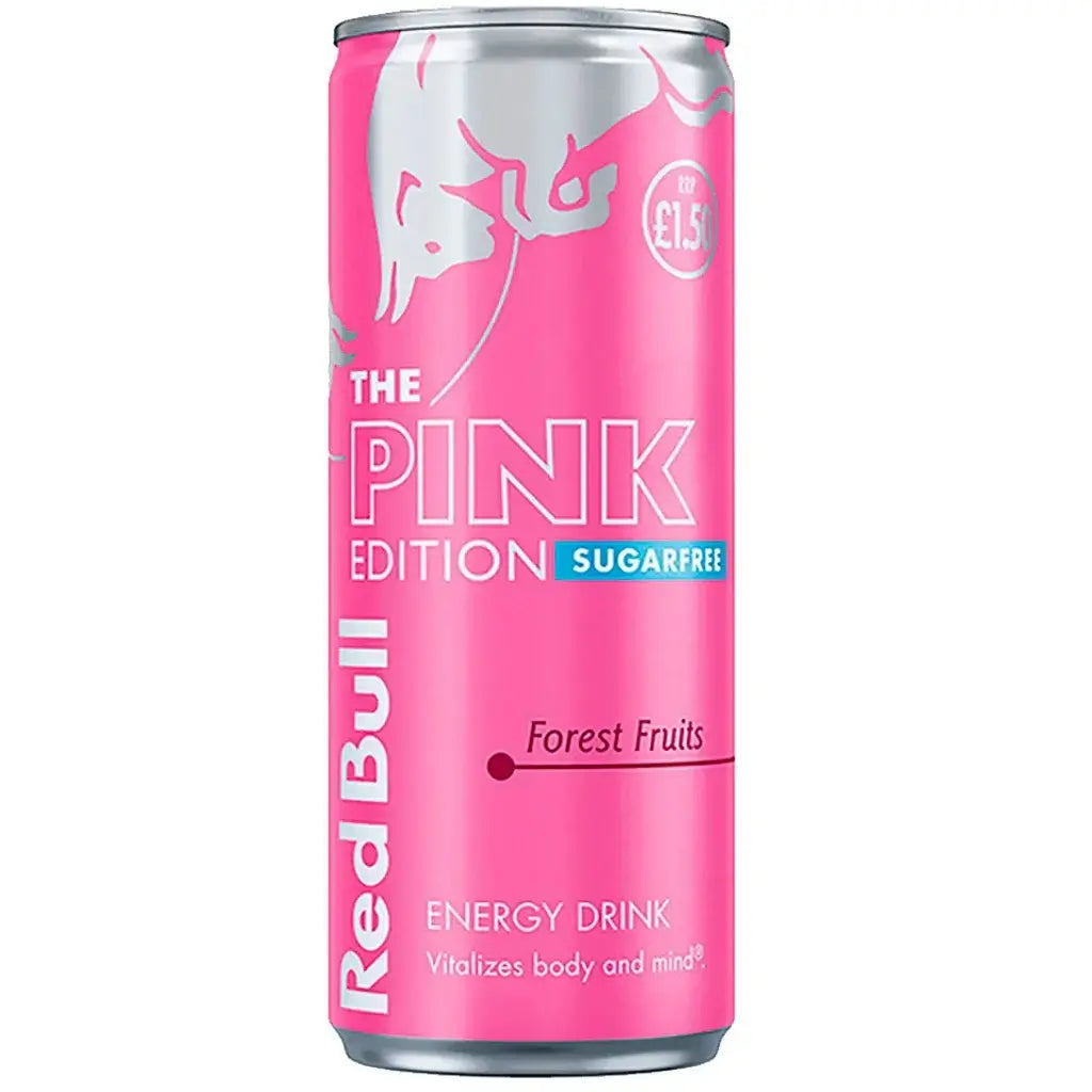 Red Bull Pink Edition Zero Sugar 250ml | Pack of 24 | Energy Drink - Chompy