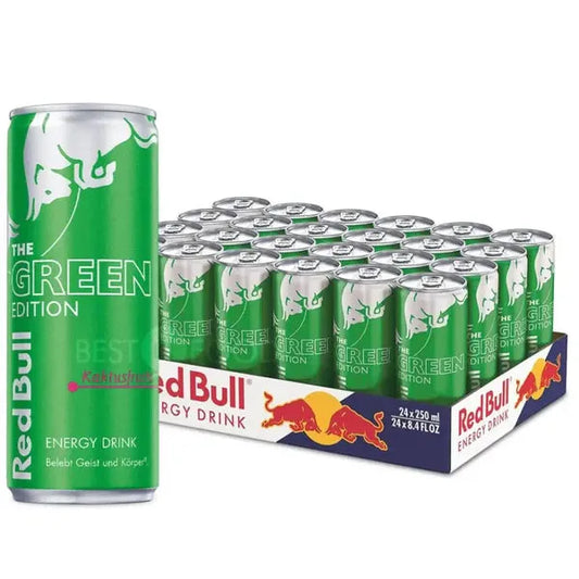 Red Bull Green Edition Cucumber-Lime 24x250ml | Energy Drink UK Version - Chompy