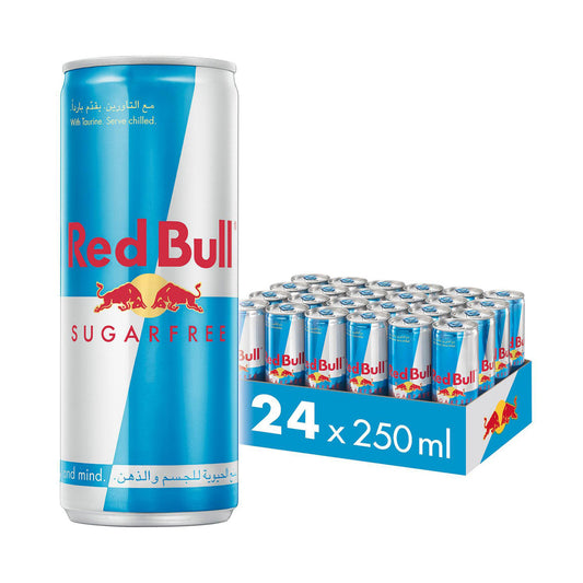 Red Bull Sugarfree 24x250ml | Zero Sugar Energy Drink Arabic - Chompy