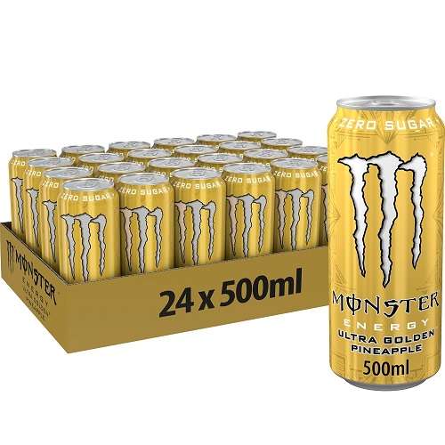 Monster Energy Ultra Golden Pineapple 24x500ml - Chompy