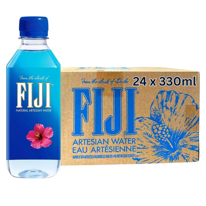 FIJI Natural Artesian Water 330ml | Pack of 24 | Premium Bottled Water - Chompy
